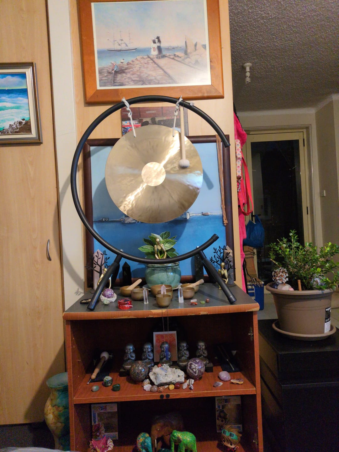 Customer photo review of C Type Gong Stand Holder - 6" to 52" (15-130 cm)