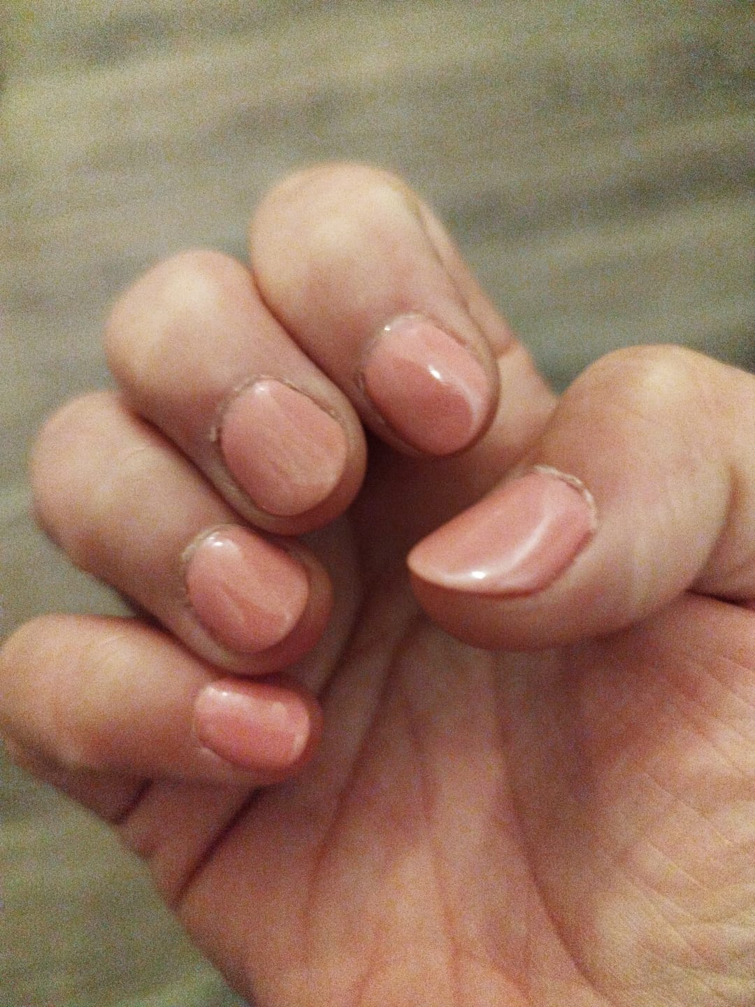 Customer photo review of Blush Petal Dipping Powder