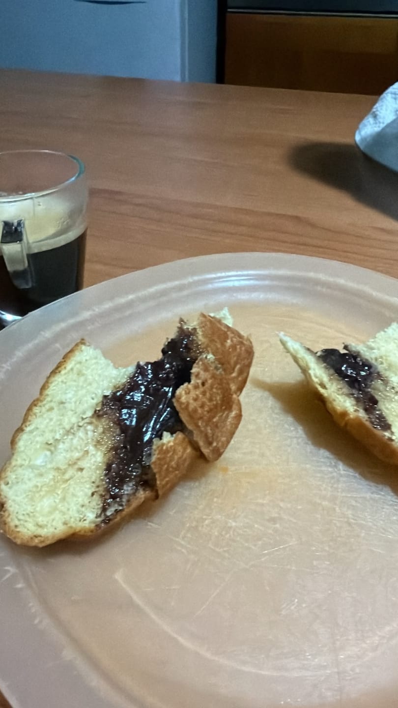 Customer photo review of 15 Cornetti proteici ripieni di crema alla nocciola