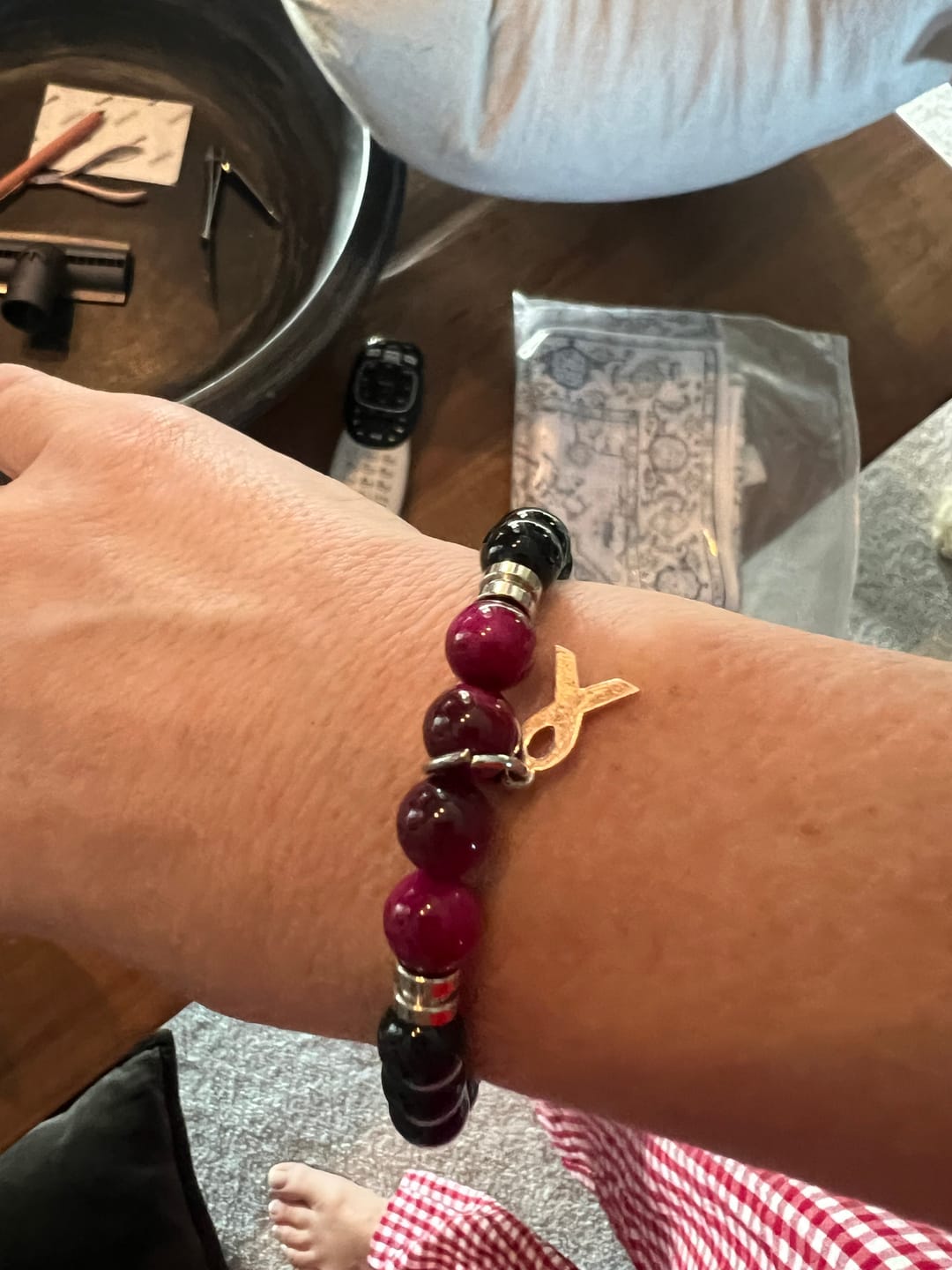 Customer photo review of THE STRENGTH – “FIGHT SONG” WITH HOPE RIBBON
