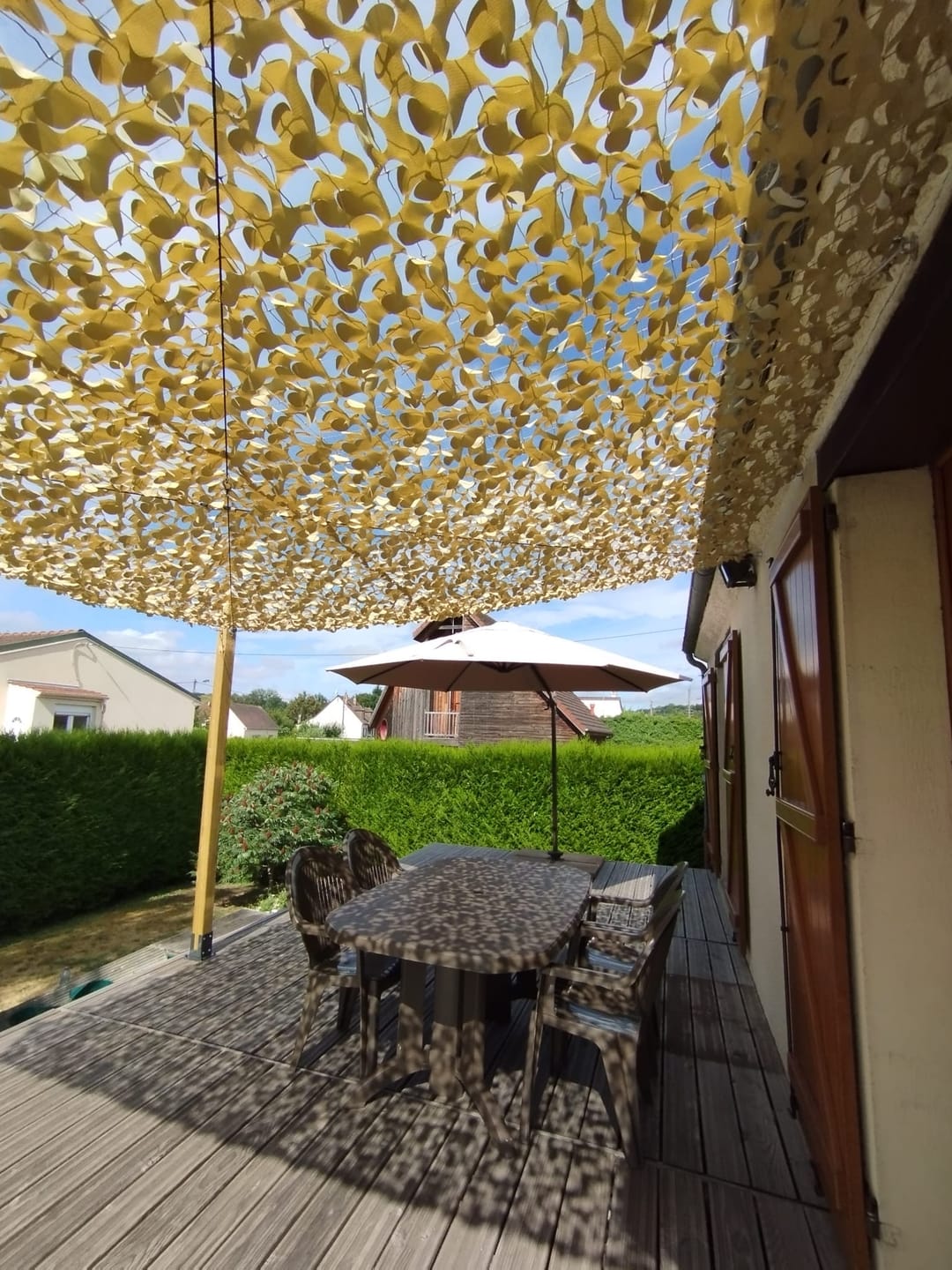 Customer photo review of Filet de camouflage renforcé câble acier