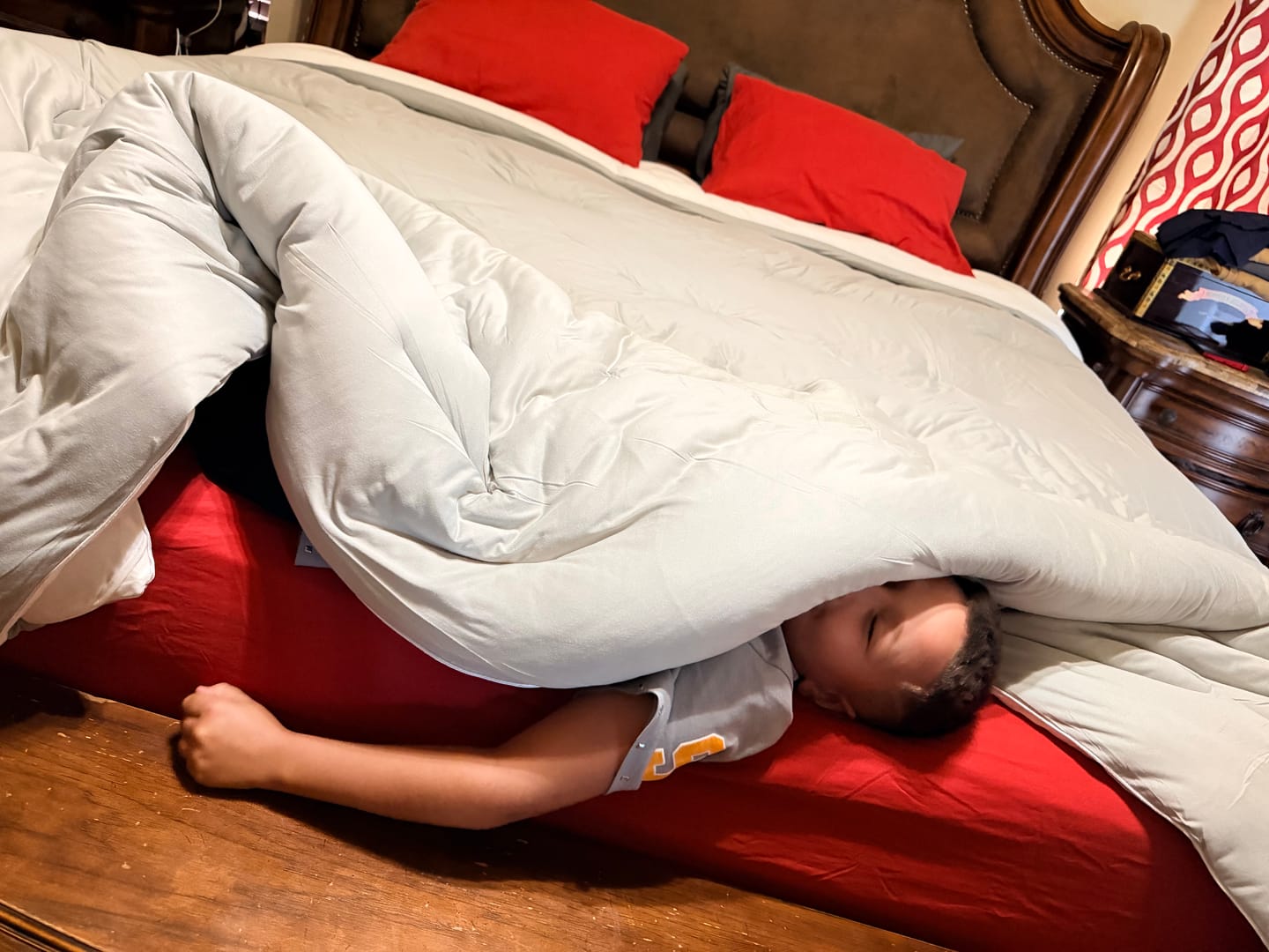 Customer photo review of MarshMellow Comforter
