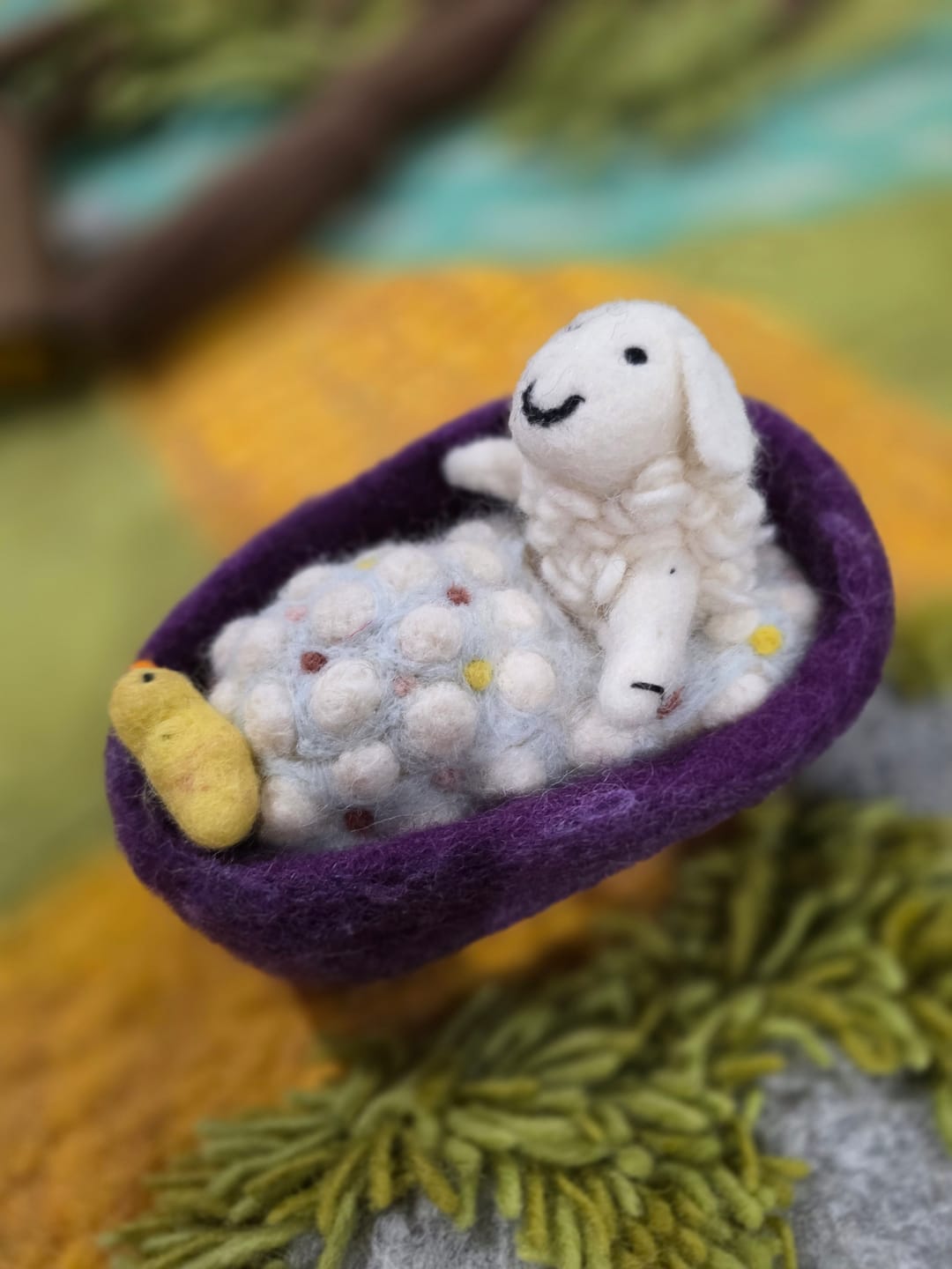 Customer photo review of Where Is The Green Sheep? Bath Sheep Play Set