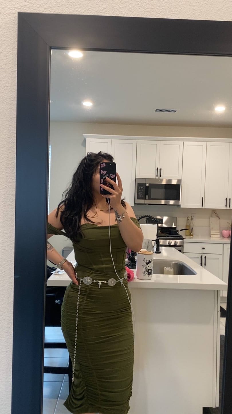 Customer photo review of Scarlett Midi Dress