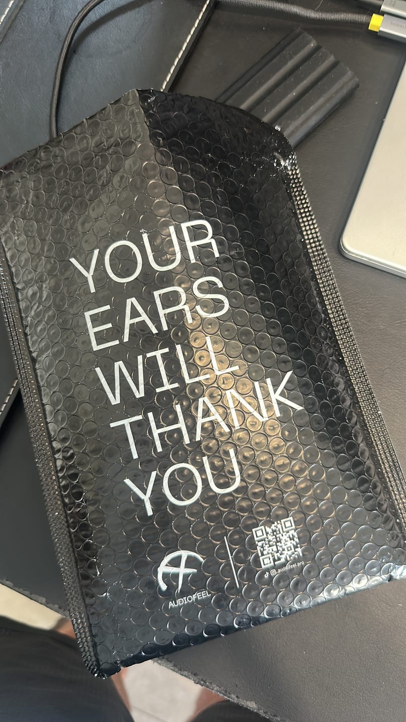 Customer photo review of מסנני סאונד אודיופיל לייב | AudioFeel LIVE