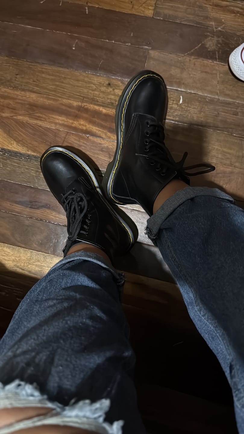 Customer photo review of Classic Combat Boots