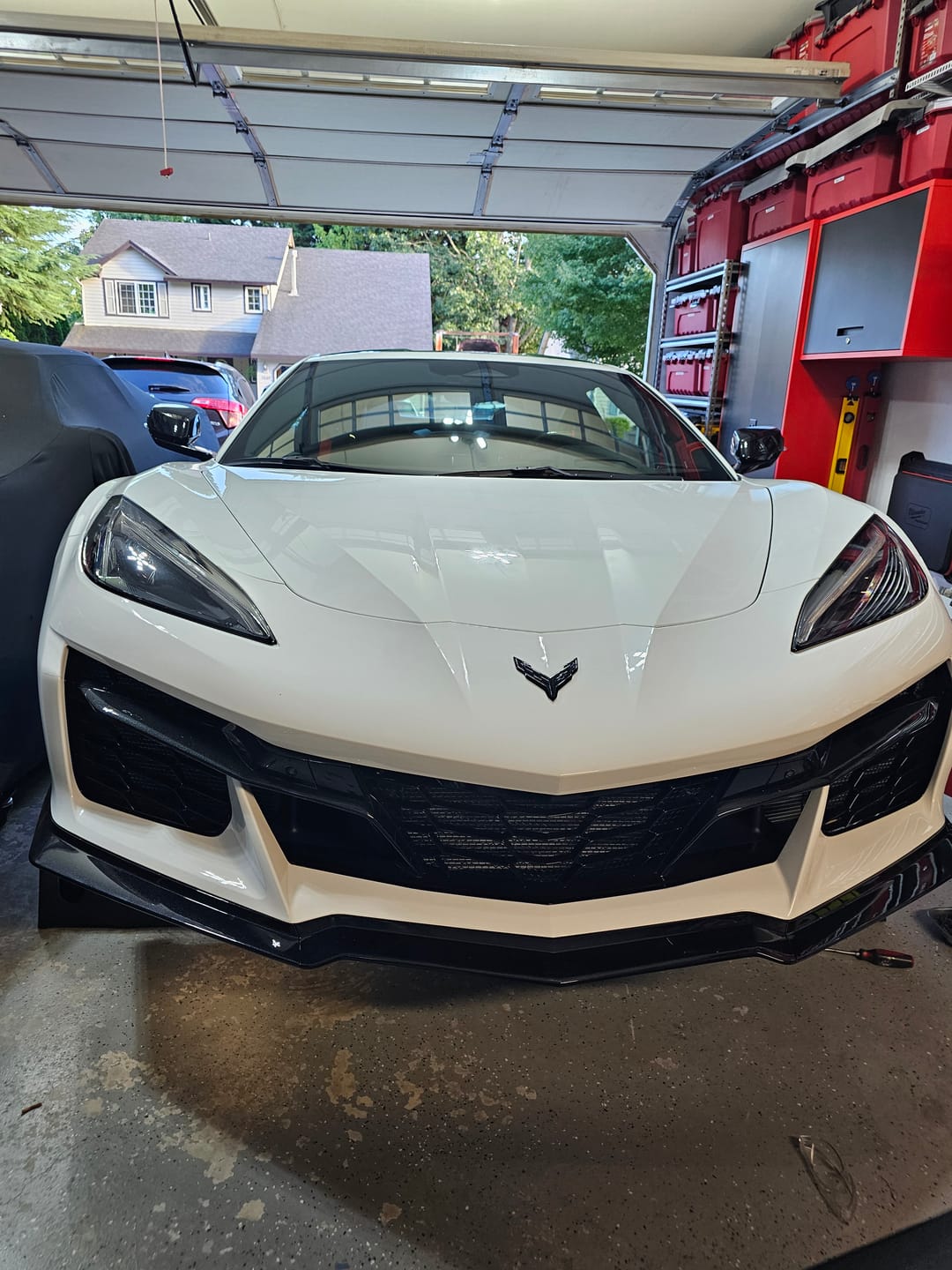 Customer photo review of Corvette C8 Z06 / E-Ray DRY CARBON FIBER Front Splitter [Z07 Package]