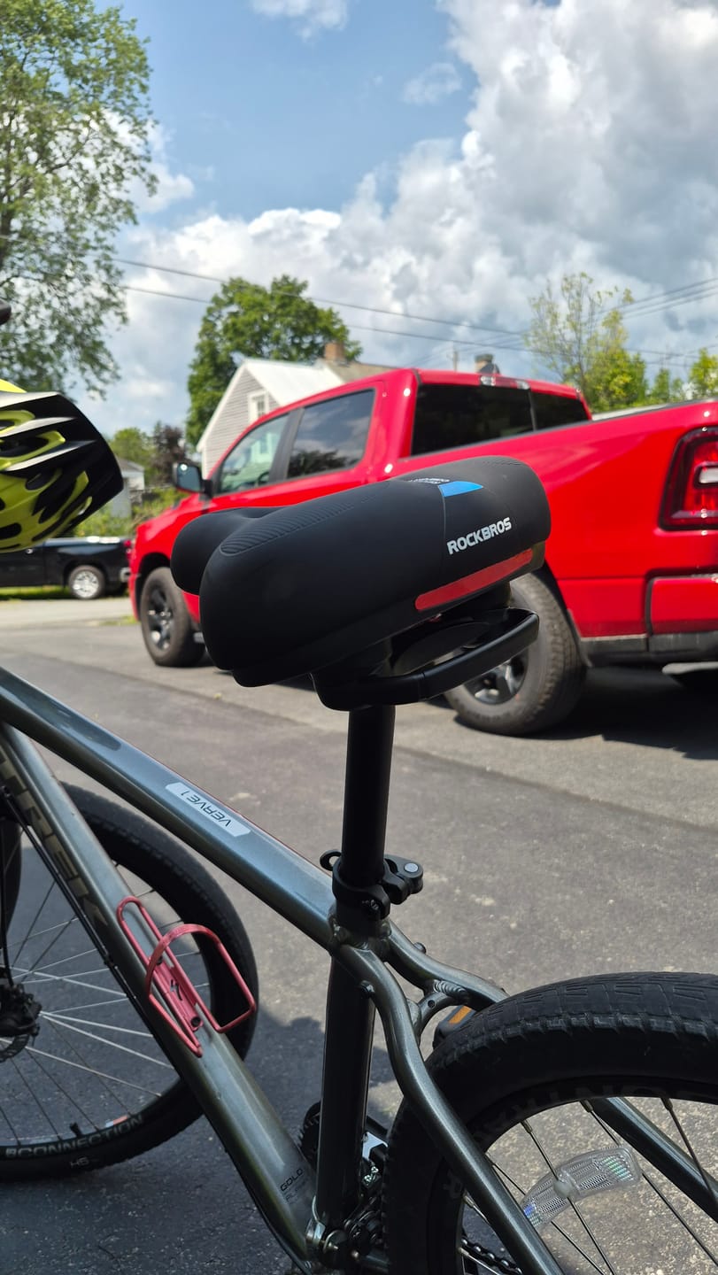 Customer photo review of Bike Saddle Comfort