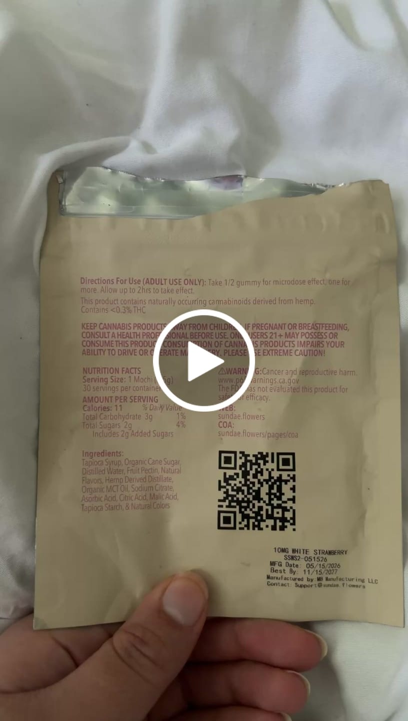 Customer video review of White Strawberry (5mg) Mini