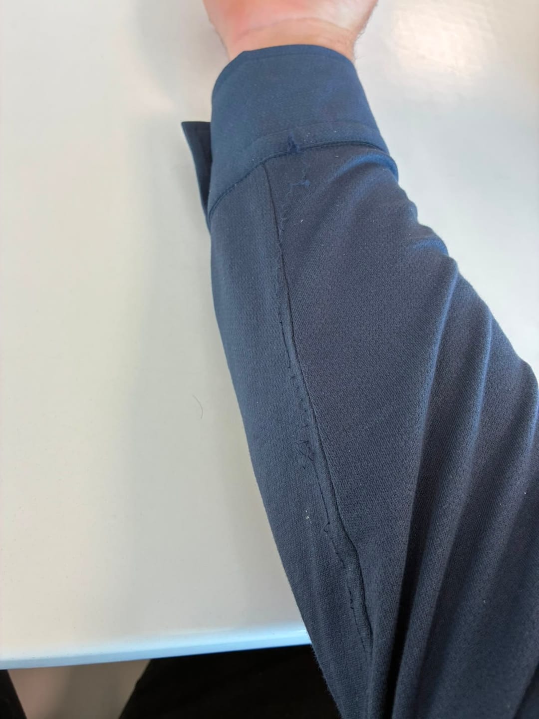 Customer photo review of Springboks Tailored LS Shirt-Navy