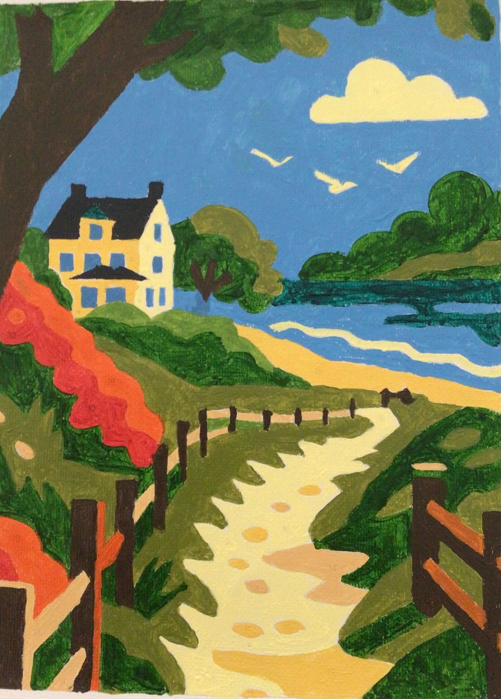 Customer photo review of 6 Mini Paintings - Landscapes Set