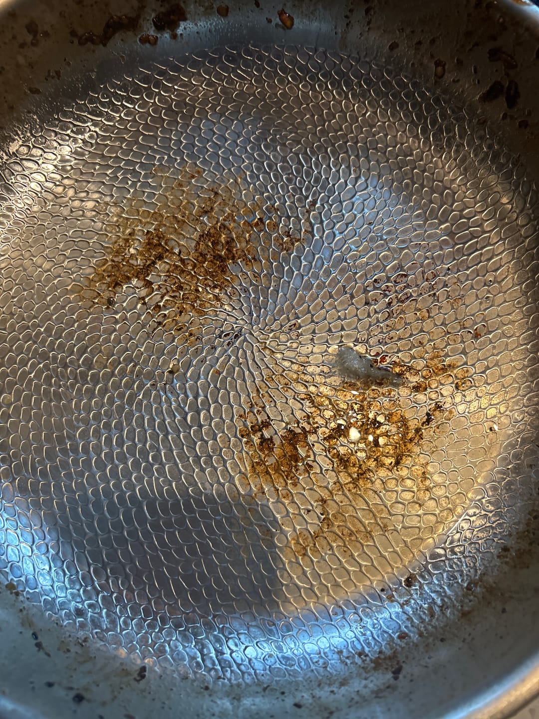 Customer photo review of Hand-Hammered Titanium Pan