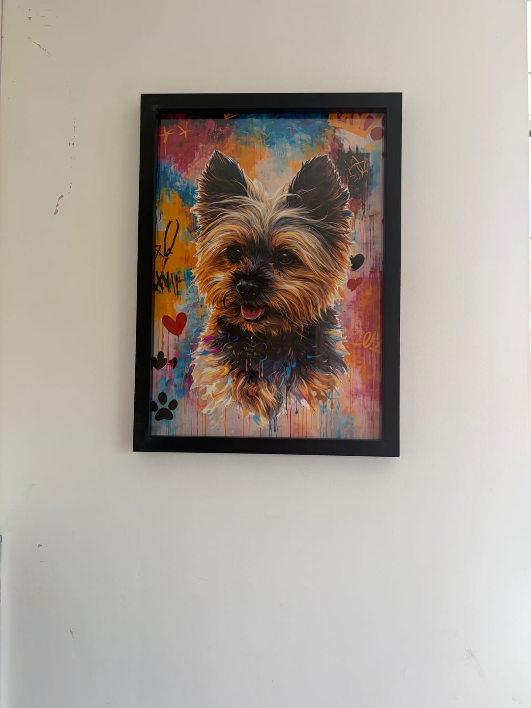 Customer photo review of Graffiti -  Personalised Poster