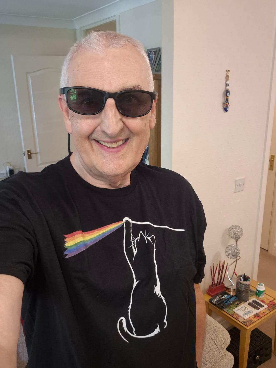 Customer photo review of Pink Floyd Feline T-Shirt