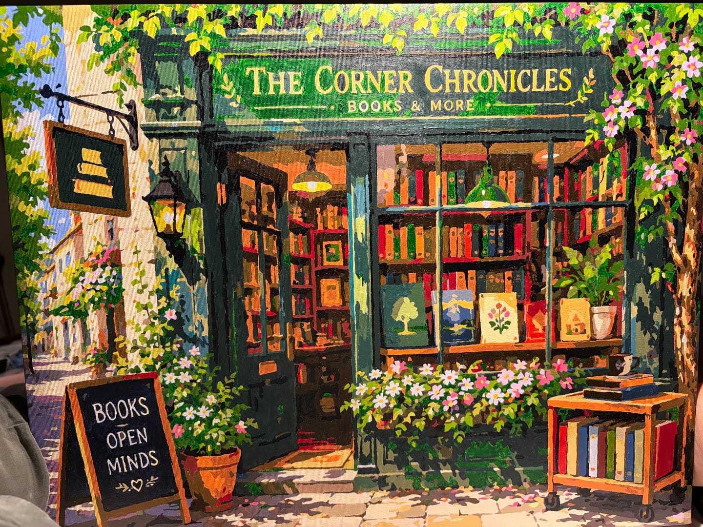Customer photo review of Cozy Corner Bookstore
