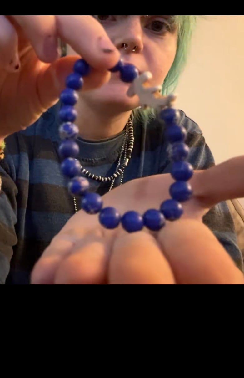 Customer photo review of The Shark Week Bracelet