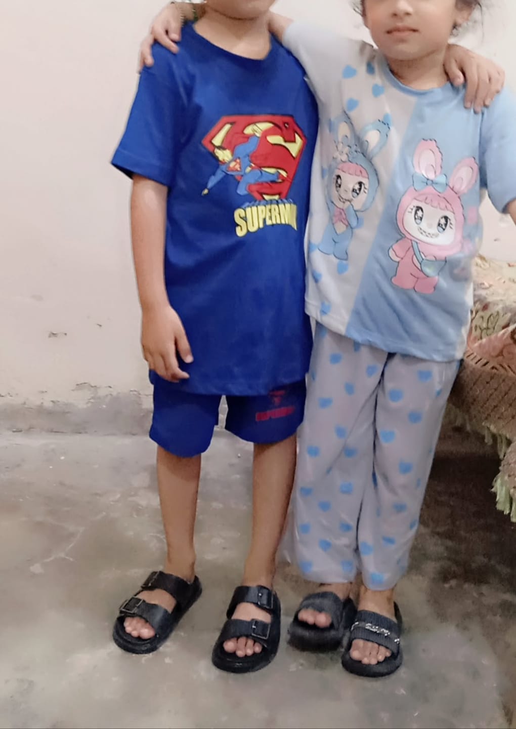 Customer photo review of Premium Quality "Superman " Printed Summer Suit For Boys
