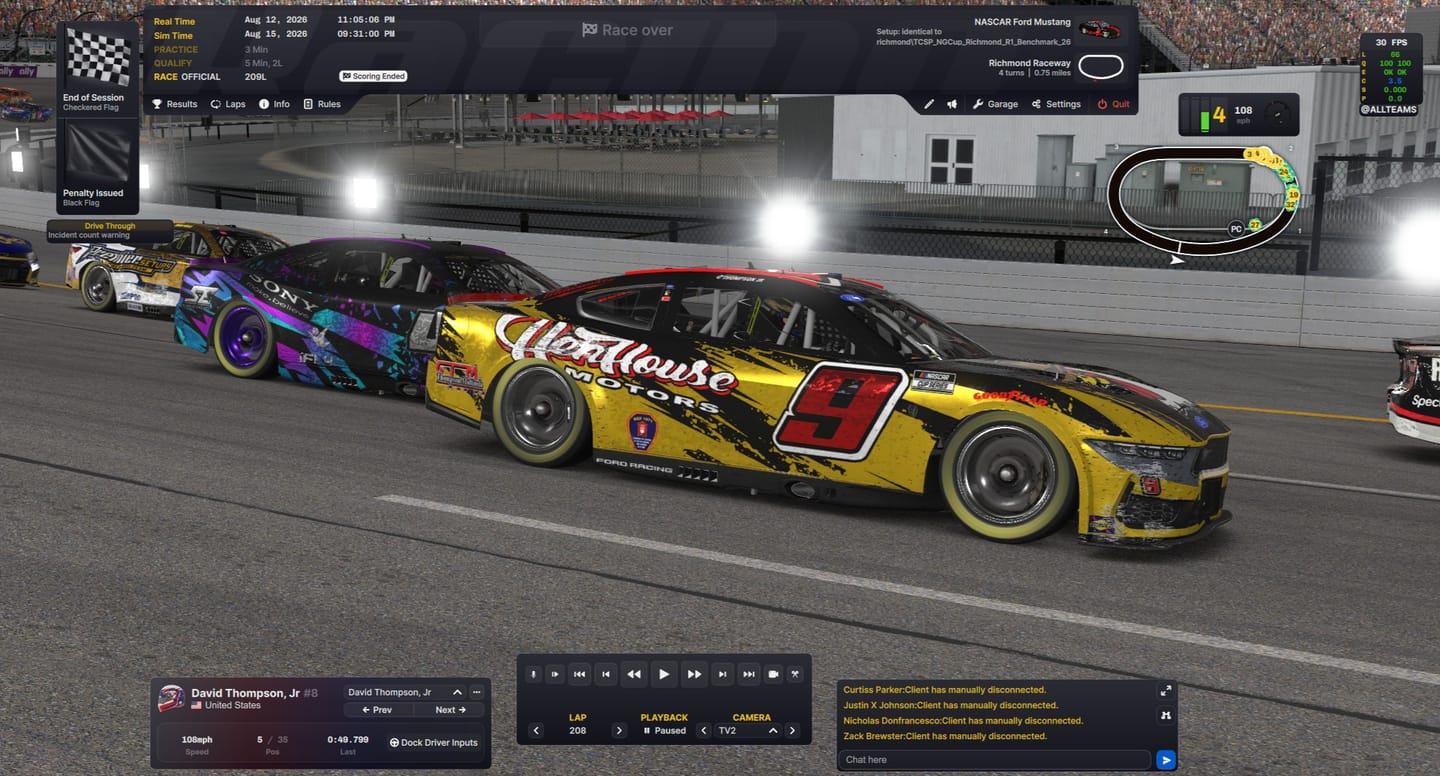 Customer photo review of iRacing Class A (Cup) Setups & Data - Subscription