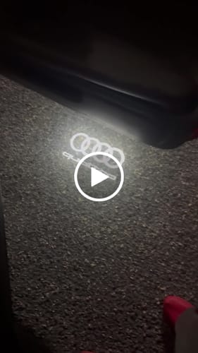 Customer video review of AUDI DOOR LIGHTS