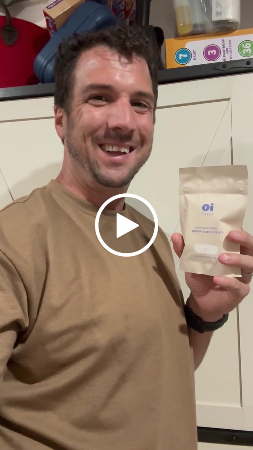 Customer video review of oi tape™ Mouth Tape
