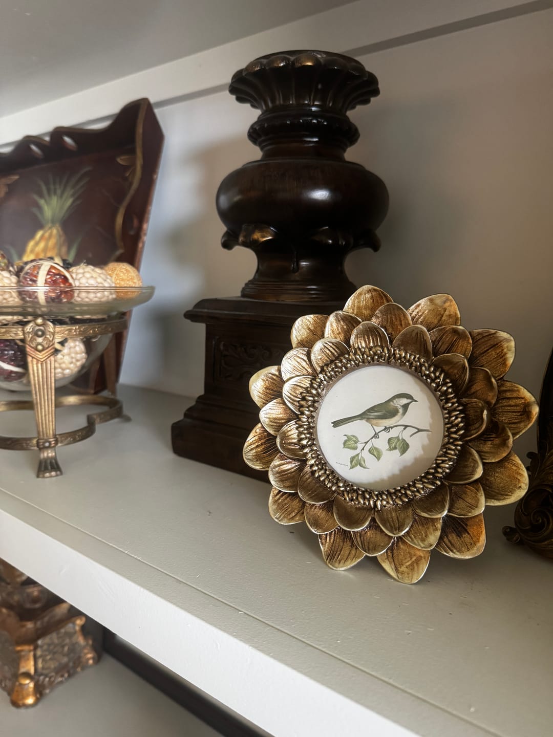Customer photo review of Gold Flower Edge Frame