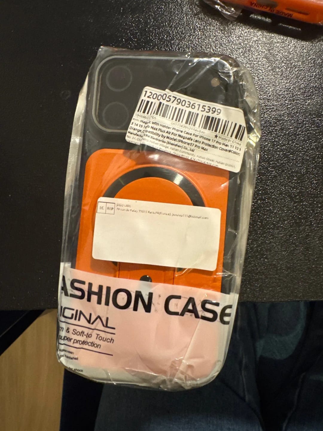 Customer photo review of LuxuryKase Hybrid Armour Case | Built-In Foldable Kickstand | Flip Camera Lens Protection Frame Design | MagSafe Compatible | Rugged PC & TPU Cover For iPhone & Samsung Series
