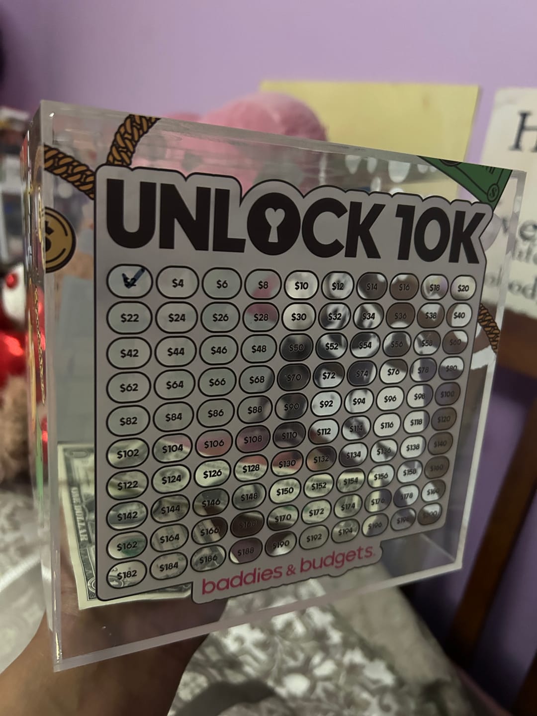 Customer photo review of 10K Unlocked Savings Box