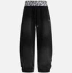 Customer photo review of Aelfric Eden Leopard Double Waist Baggy Sweatpants