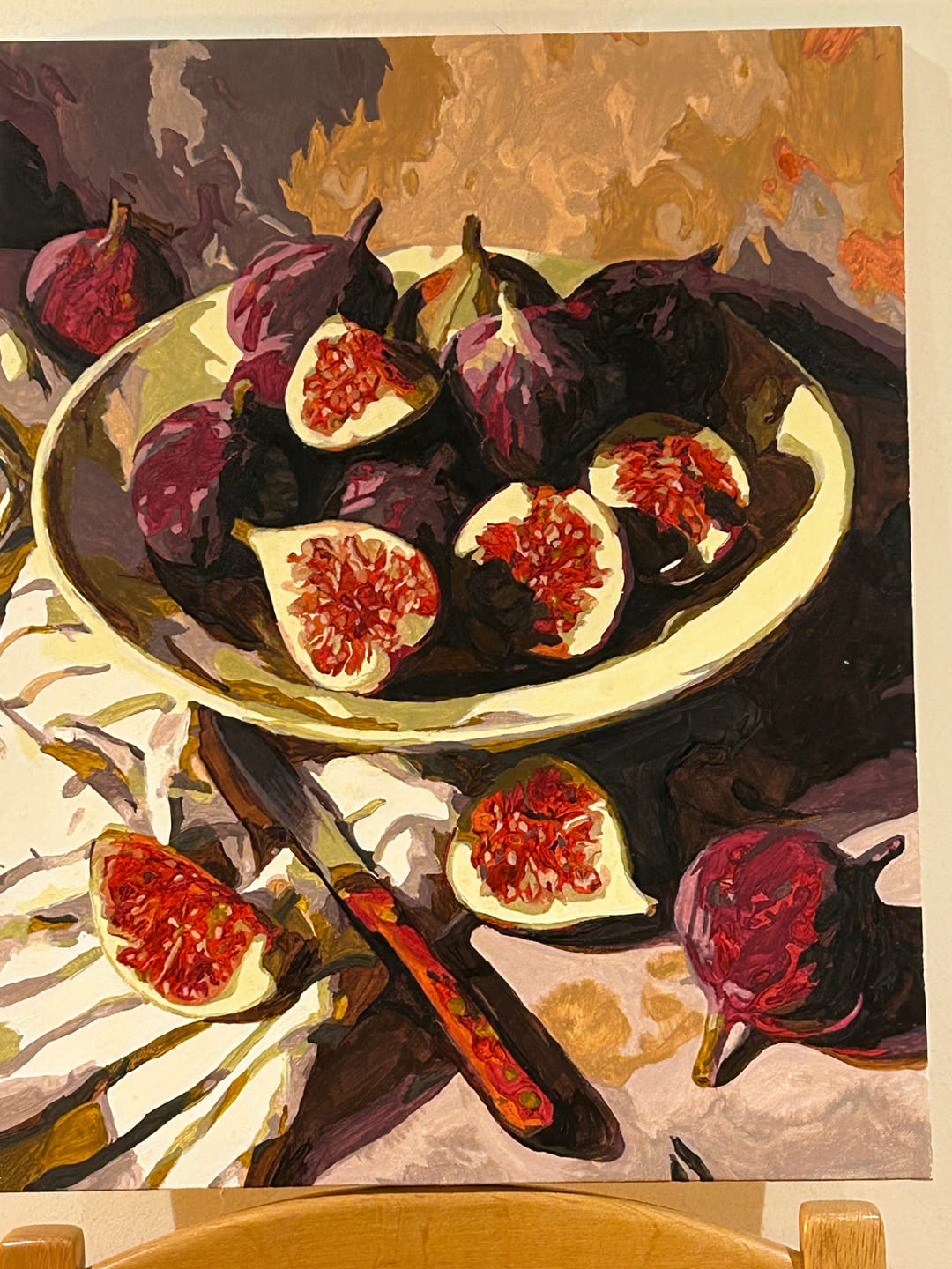 Customer photo review of Figs plate | Paint by Number