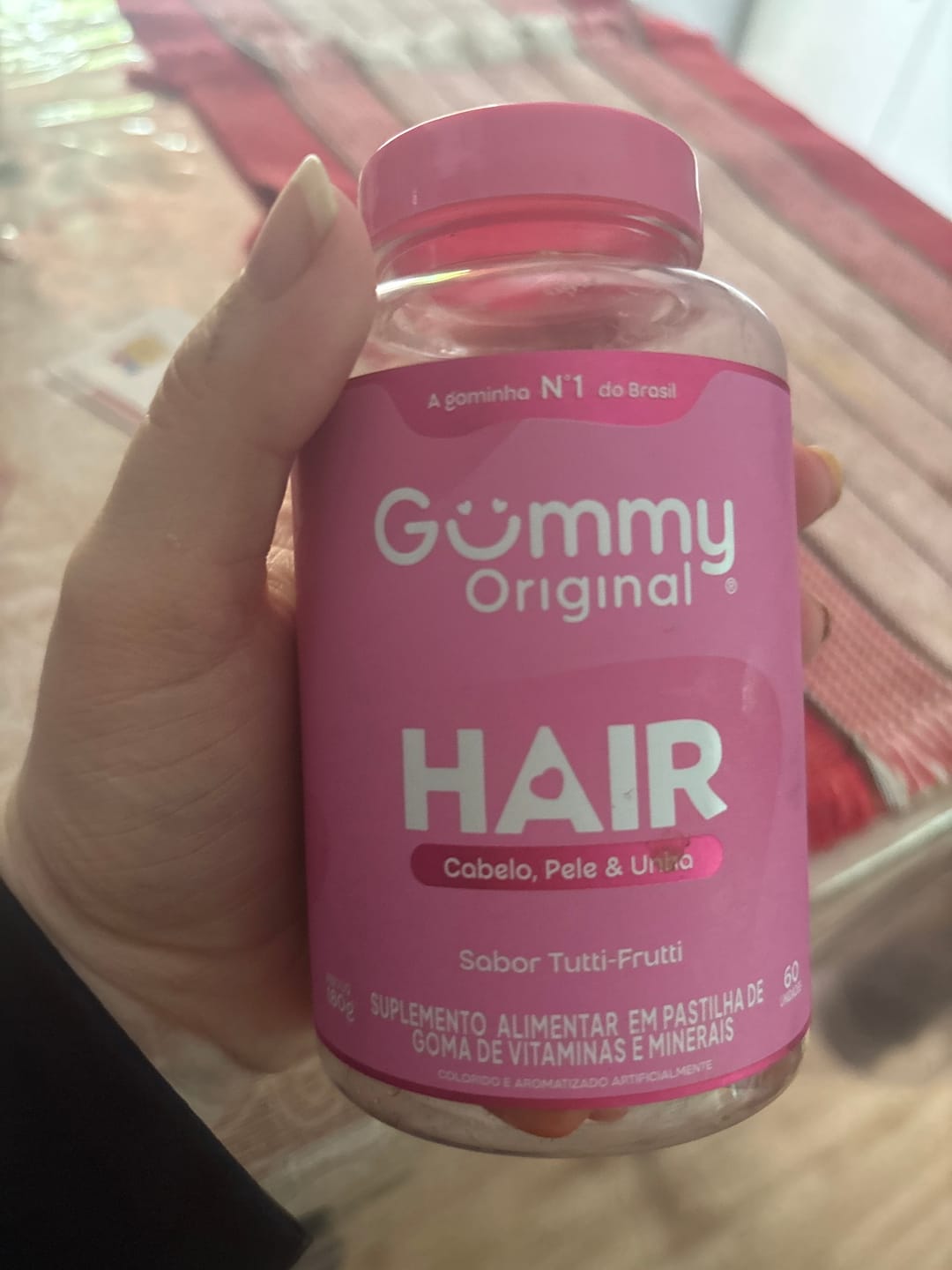 Customer photo review of Gummy® Hair - Mix Sabores 180 g