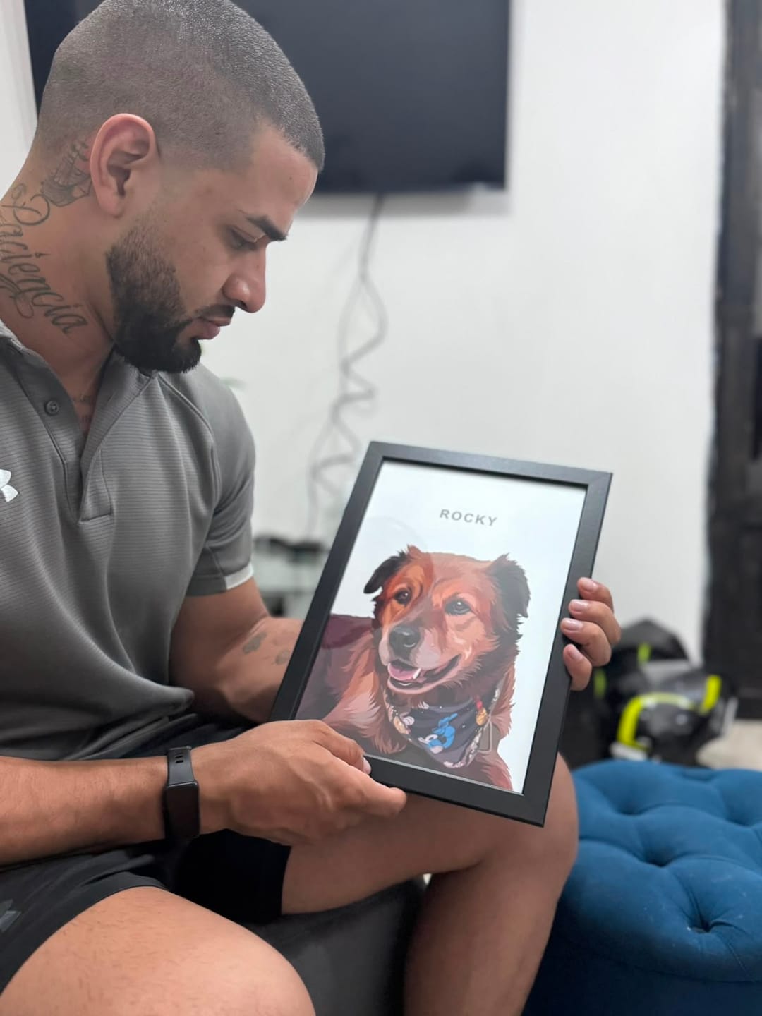 Customer photo review of Retrato Personalizado