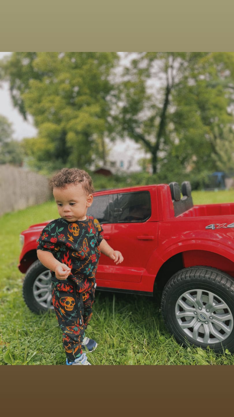 Customer photo review of Organic Ribbed Set in Inkworks