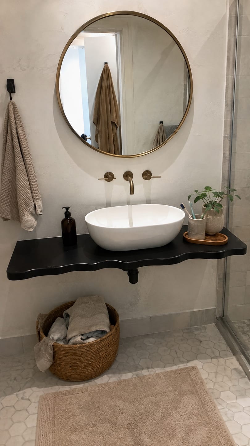 Customer photo review of Live Edge Corner Floating Shelves Solid Wood Wall Mounted Storage