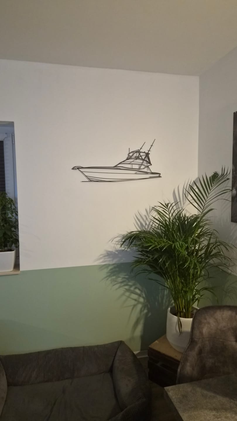 Customer photo review of 54 Angle Silhouette Metal Wall Art
