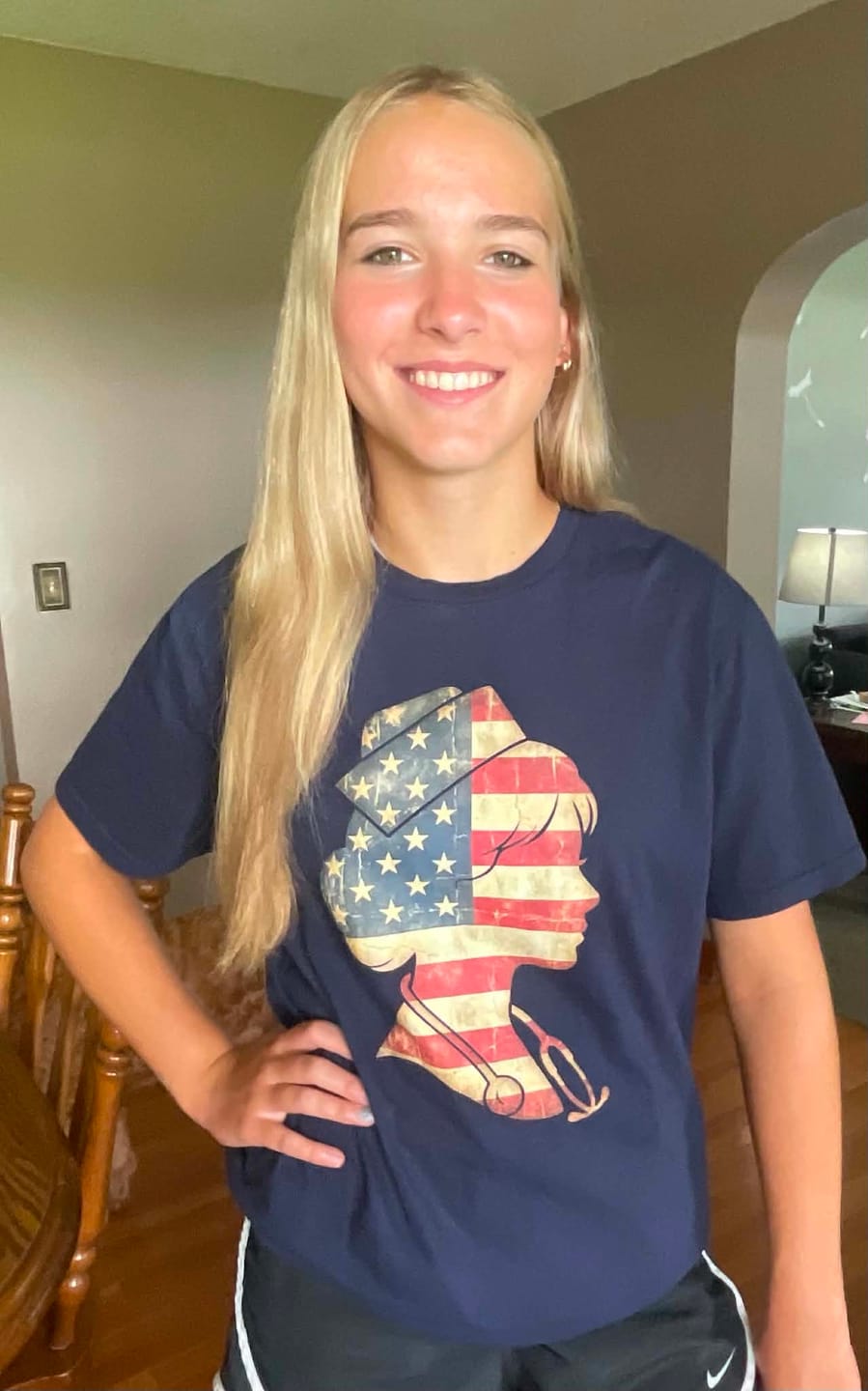 Customer photo review of Nurse Silhouette T-shirt