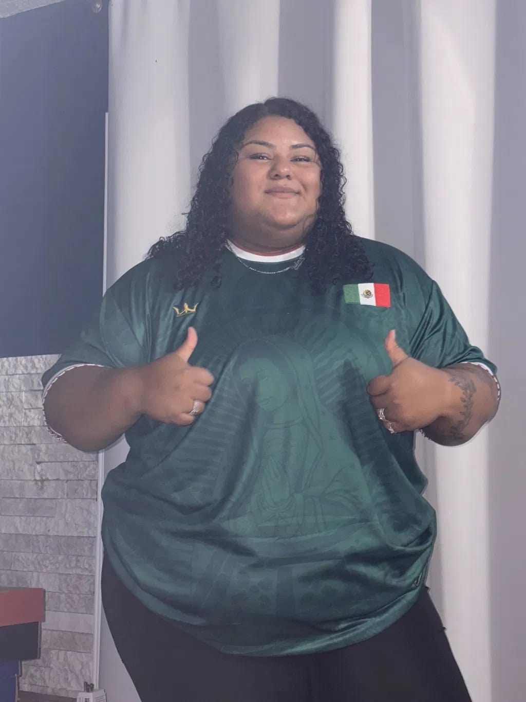 Customer photo review of Mexico Heritage Custom Football Jersey