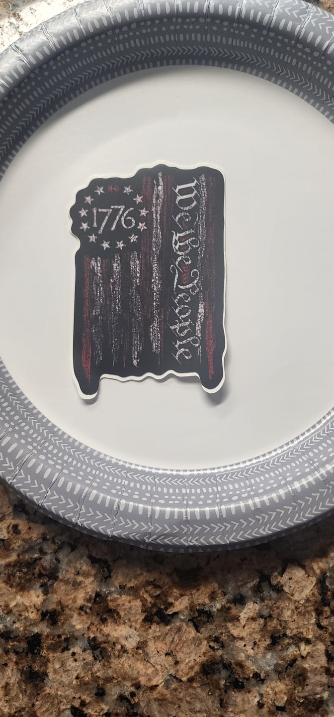 Customer photo review of We The People 1776 Flag Decal