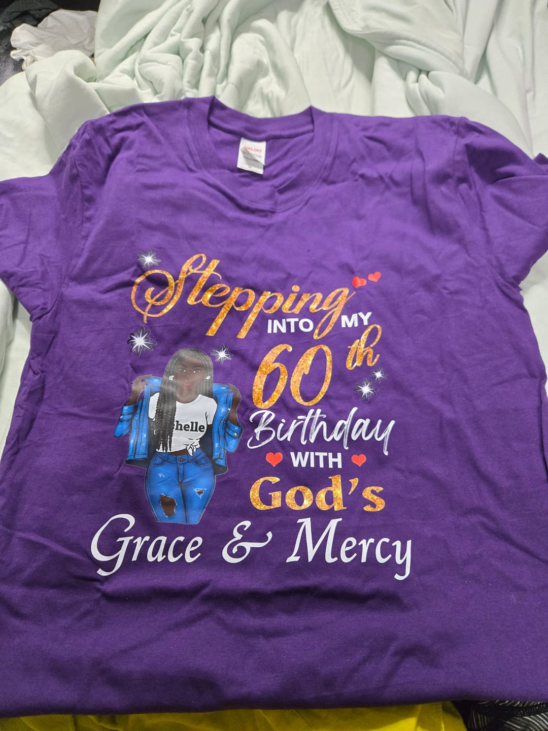 Customer photo review of 60th Birthday With God's Grace & Mercy