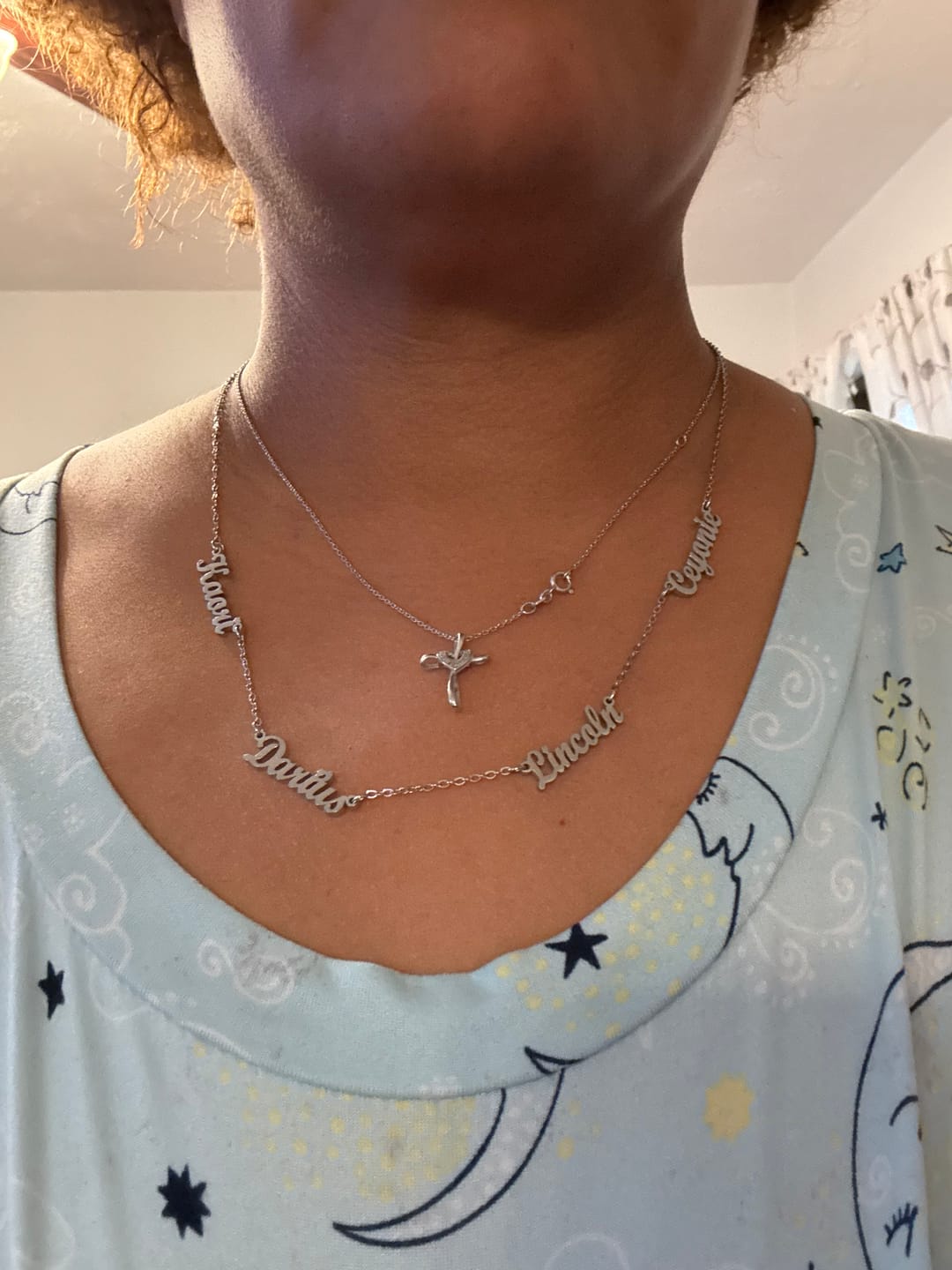 Customer photo review of The Custom Signature Name Necklace