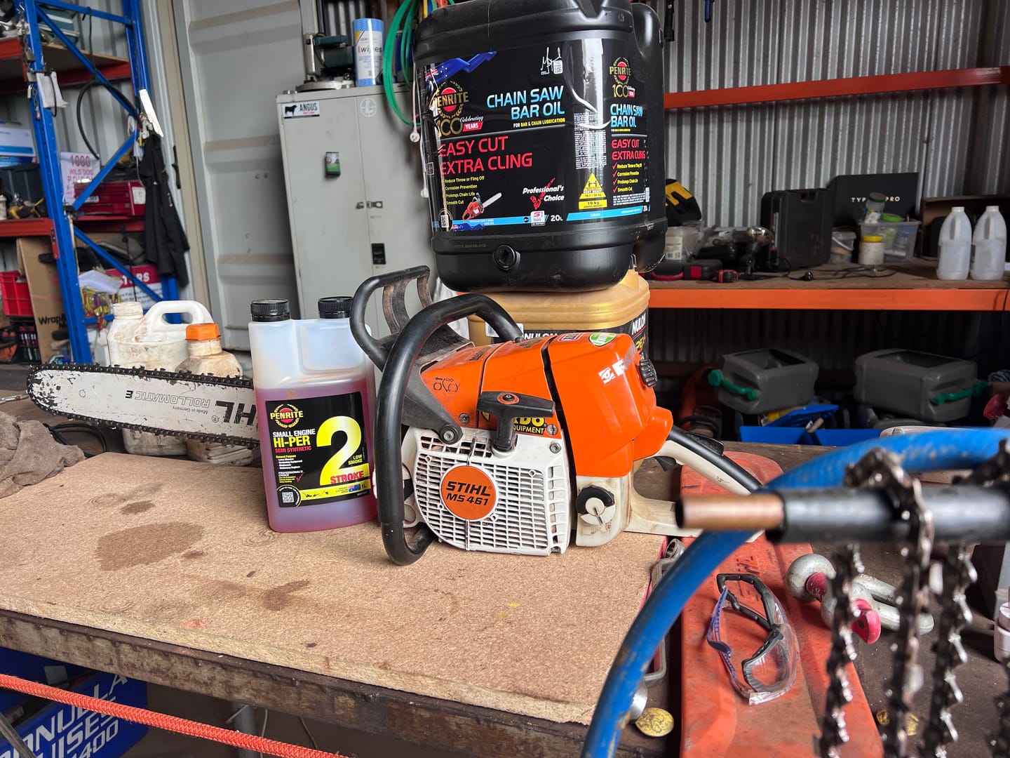 Customer photo review of PENRITE Chainsaw Chain & Bar Oil - 20L Drum