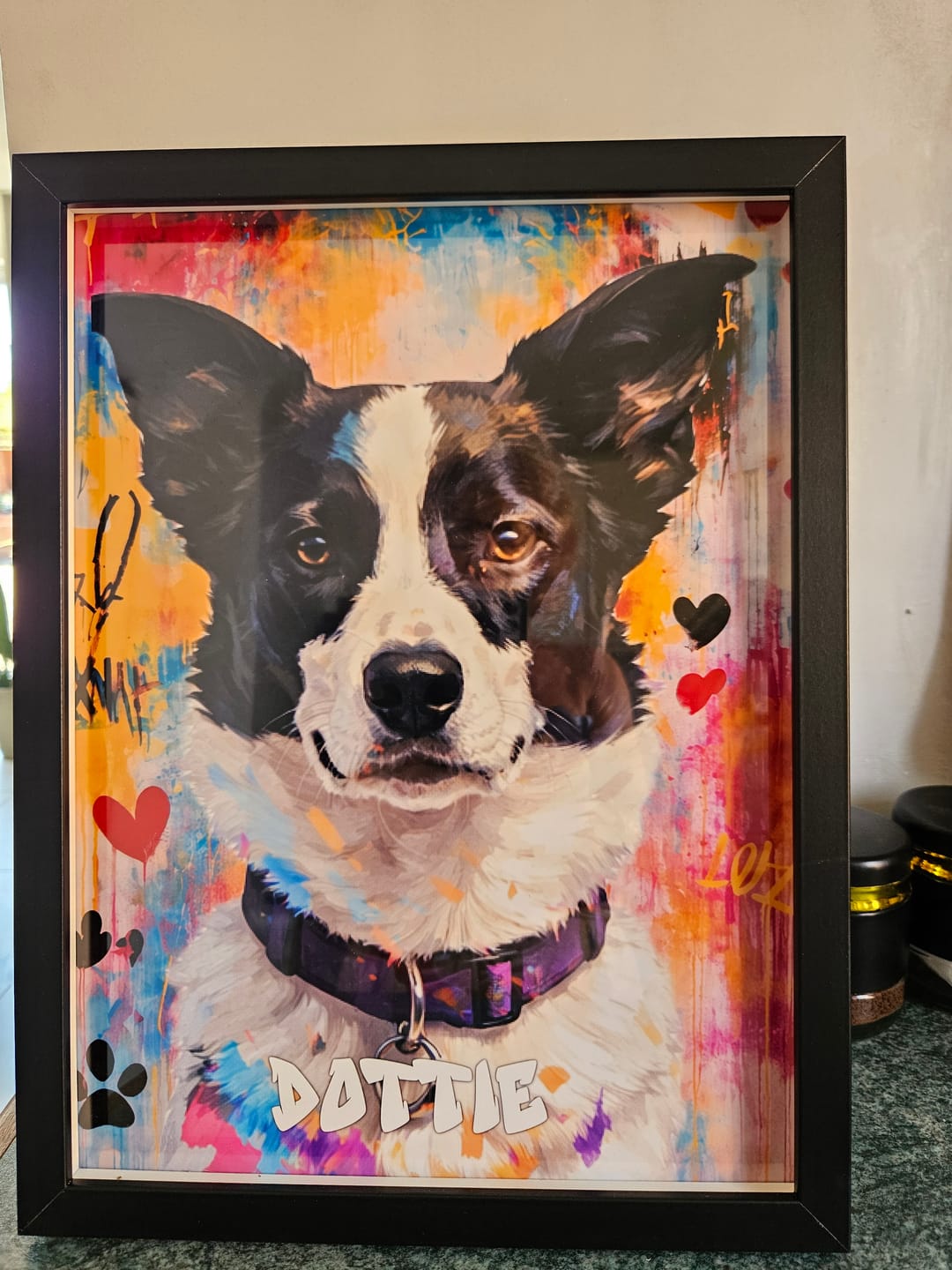 Customer photo review of Graffiti -  Personalised Poster