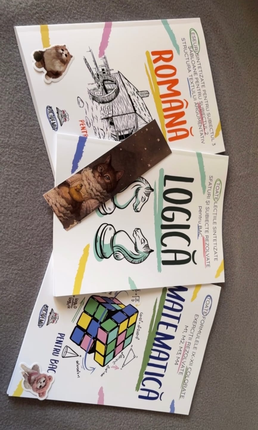 Customer photo review of Pachet Bacalaureat (Română + Matematică + Logică) Bacademia