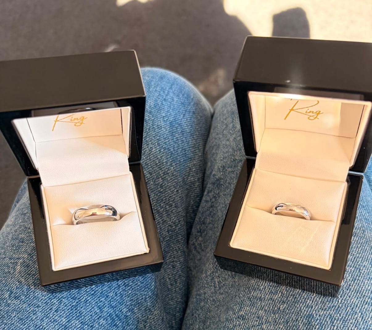 Customer photo review of The White Gold Wonder Ring Set