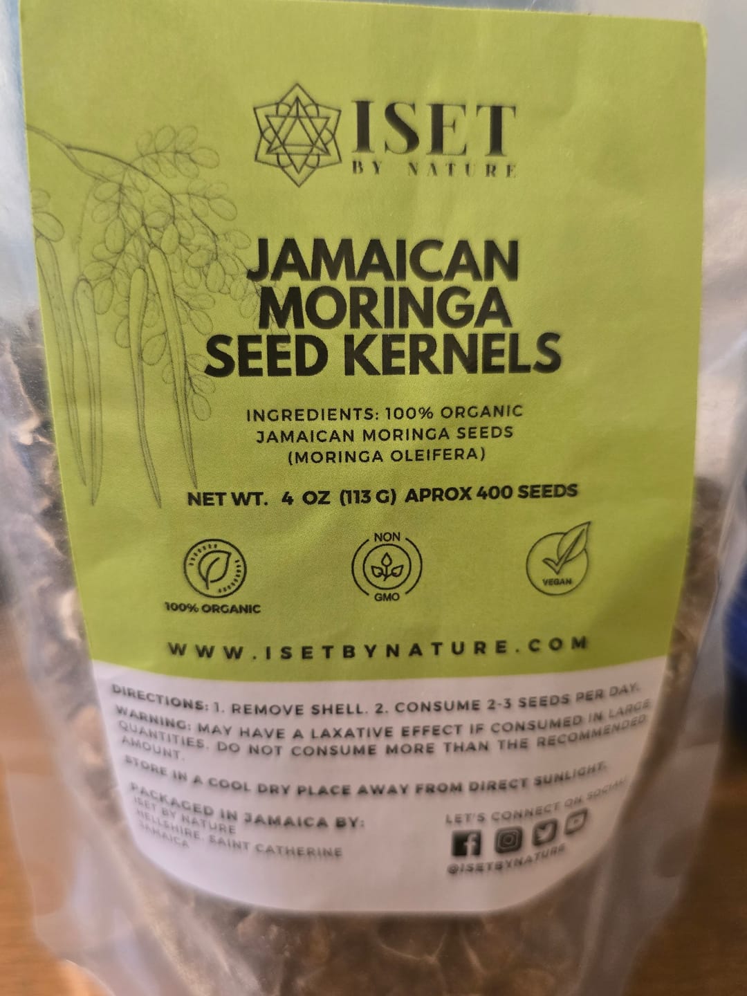 Customer photo review of Jamaican Moringa Seeds