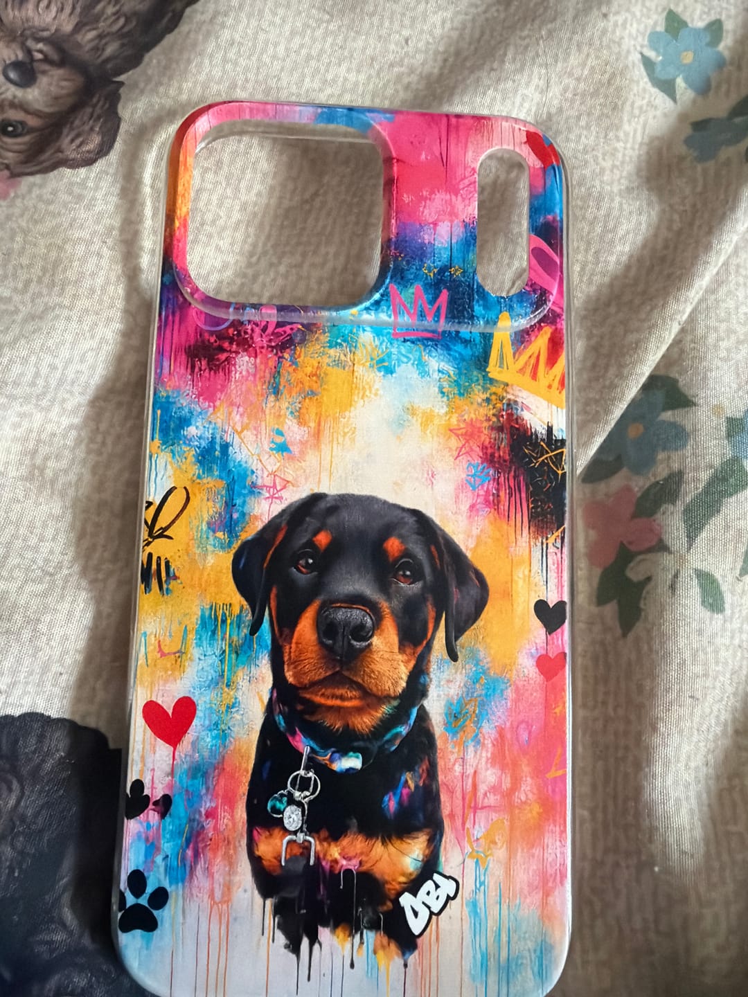 Customer photo review of Graffiti - Personalised Phone Case