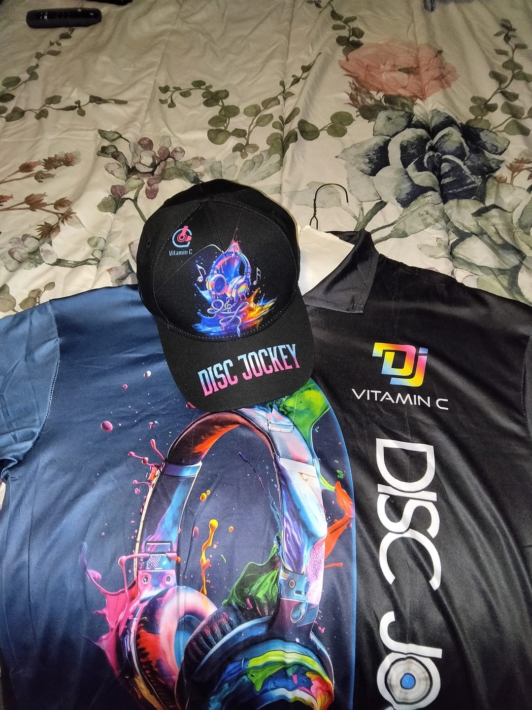 Customer photo review of Unisex Shirt, Custom Name DJ Shirt, DJ Hoodie Shirt Polo Long Sleeve Shirt