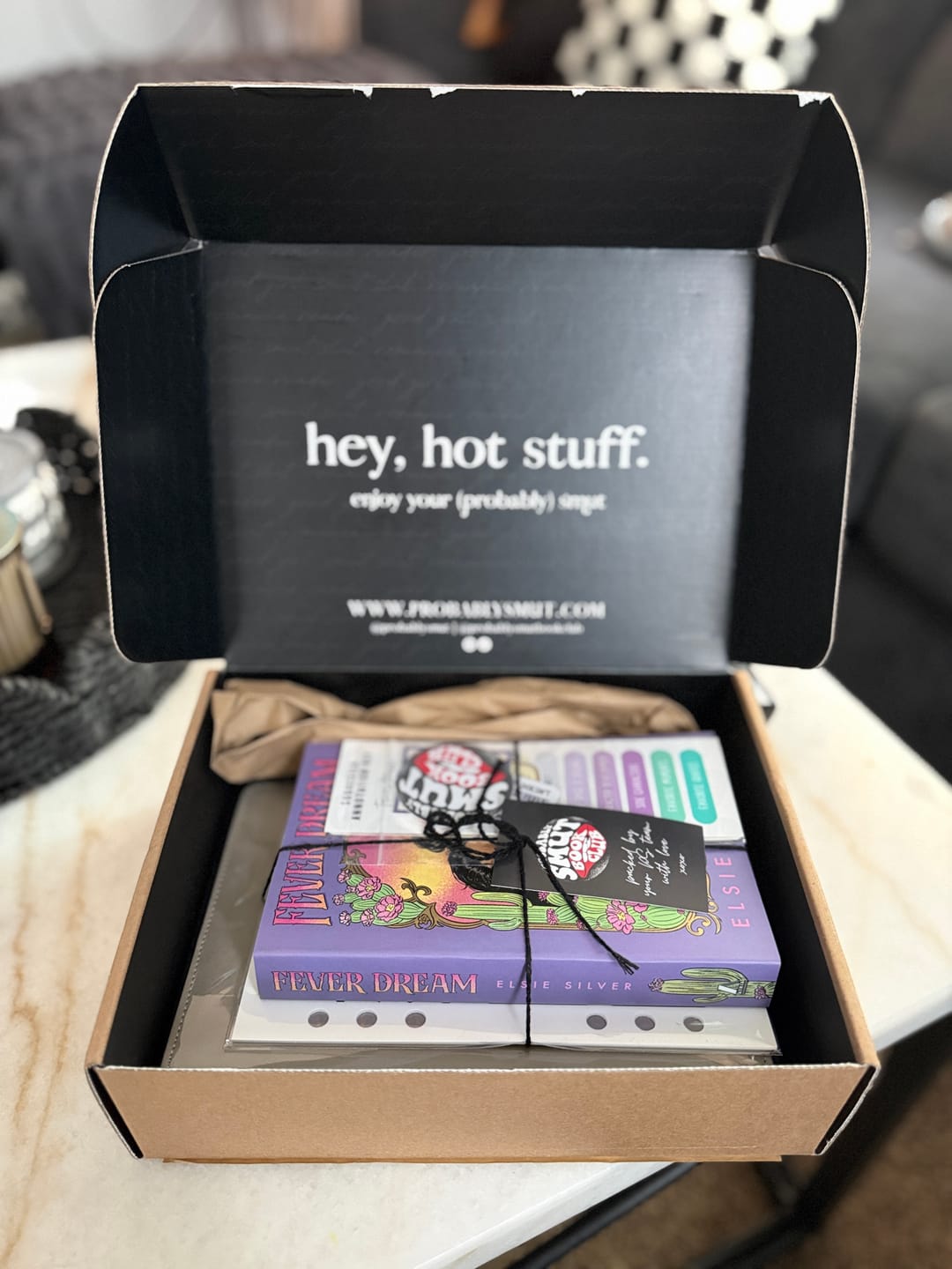 Customer photo review of good girl book club subscription