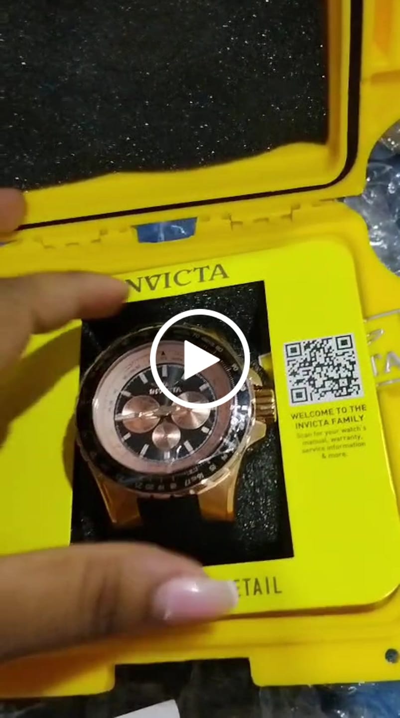 Customer video review of Reloj Deportivo Para Hombre Invicta Aviator 39265 - Oro Rosa