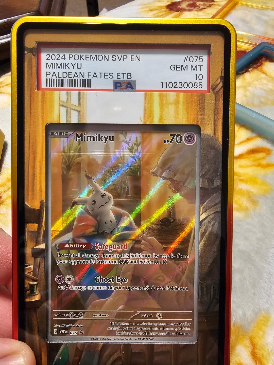 Customer photo review of Mimikyu SVP 075 Promo Extended Art Display Cases