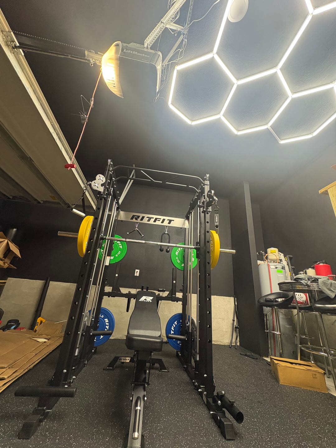Customer photo review of RitFit M1 PRO Smith Machine Home Gym Package Comprehensive All-In-One Workout System
